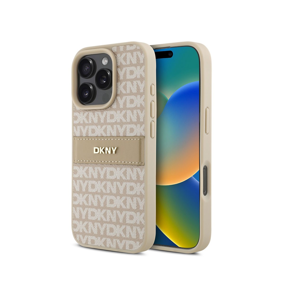 Coque iPhone 16 Pro Max DKNY protection antichoc à motif chic