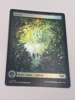 Forest (0276) - Full Art *FOIL* Duskmourn: House of Horror NM/LP