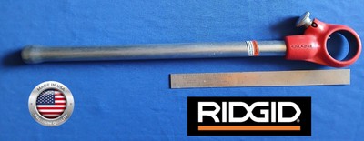 RIGID Die Head Rachet Pipe Threader(00-R): 22'' Long, Made In USA   