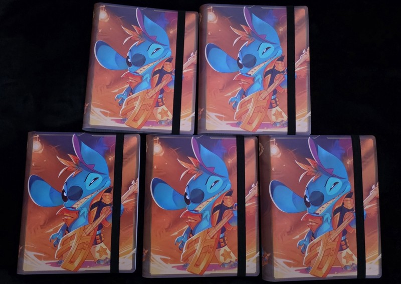 Disney Lorcana Winterspell - (5x) Official STITCH COLLECTION BINDER / PORTFOLIO 