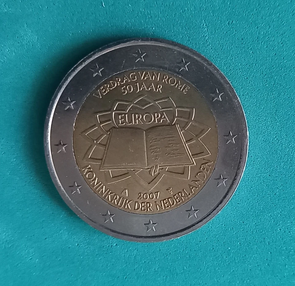 2 Euro Niederlande 2007 Römische Verträge stempelglanz - Bild 1 von 1
