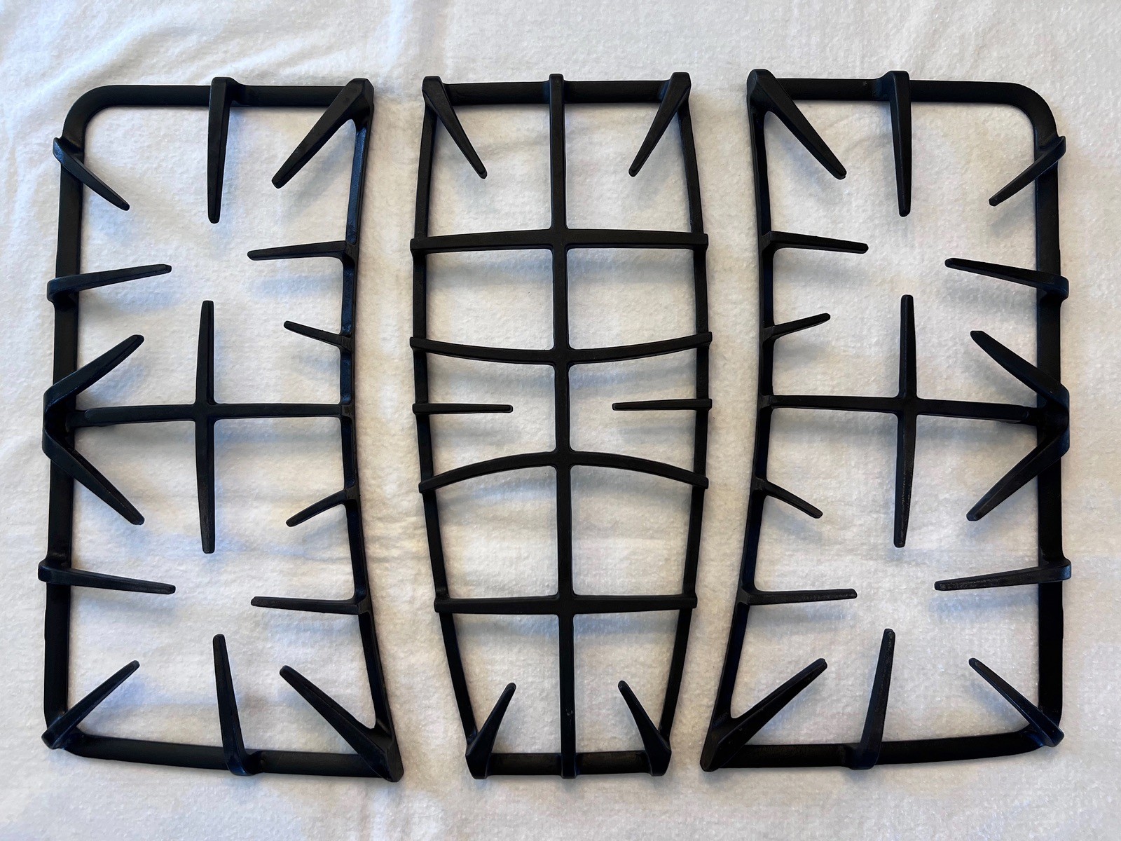 GE Gas Range Stove Grate Set 3PC Black L M R - WB31K10161 WB31K10160 WB31X24641