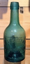 J.B. Bryant WILMINGTON DE Squat Soda Crude Iron Pontil Reverse N Error 