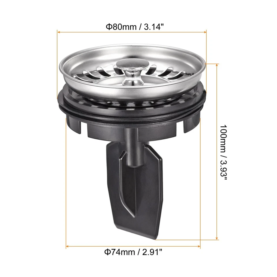 Garbage Disposal Strainer Cover Water Stopper, Fits for the Sink 3.14 Inch Foto 2 de 4