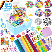Bnuzeiyi Bastelset Kinder – Diy Basteln Bastelkoffer FüR Kinder 3-Schicht Bastel