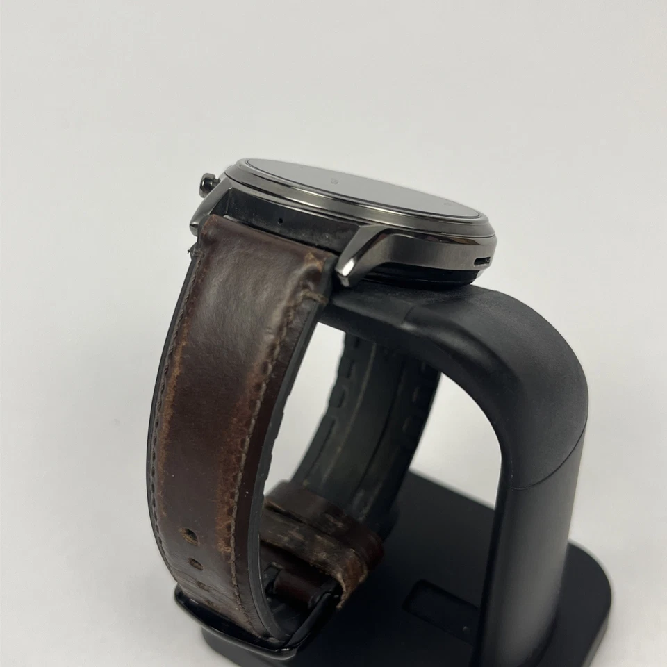 Banda de cuero GPS marrón plateado 44 mm Fossil Gen 5 Carlyle (DW10F1) - *FUNCIONA* Foto 4 de 4