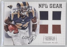 2012 Panini National Treasures NFL Gear Quad Materials 14/25 Isaiah Pead #25 0f8