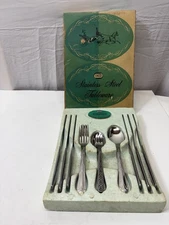 EKCO Kenilworth Stainless Flatware Lot Of 24 Spoons Knives Forks