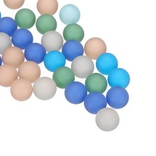 Glass Beads,1set Glass Gemstone Frosted Mixed Color 0.99lbs Glass Pebbles