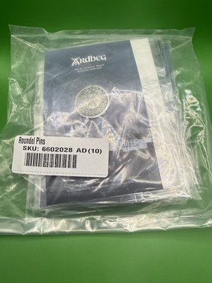 Ardbeg Scotch Whisky Round Lapel Pins NEW IN SETS OF 10 - 12 Sets Available