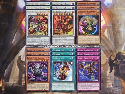 Yugioh Red Dragon Archfiend Deck Core 18 card BLZD-EN037 Crimson Blade Hypernova