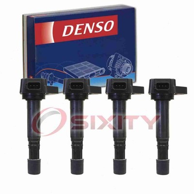 4 pc Denso Direct Ignition Coils for 2001-2005 Honda Civic 1.7L L4 Spark ew