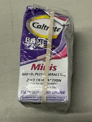 Caltrate Calcium and Vitamin D3 Plus Minerals Minis, 150 Tab