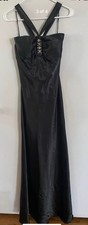 Let’s fashion Black Medium Long Gown with Bejeweled At The Front. Made In USA