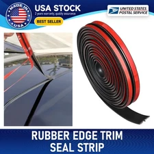 For Chevy Car Door Edge Trim Guard Moulding Rubber Seal Strip Protect 10ft Black