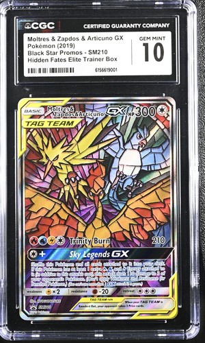 Moltres & Zapdos & Articuno-GX graded CGC 10 for sale on eBay