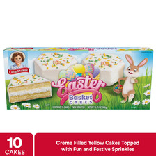 Little Debbie Easter Basket Cakes Vanilla Snack Cakes, 12.75 oz