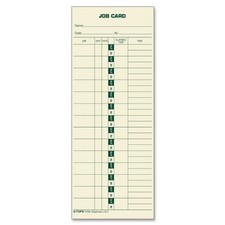 Cardinal Brands TOP1258 Time Cards 9" x 3.5" Yellow 500/Box