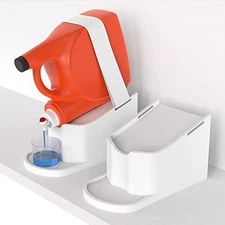 [2 Pack] Laundry Detergent Stand - No Spill Holder - Removable Catcher Tray