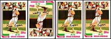 1982 Topps Brian Kingman (4) Card Lot - LIMITED EDITION – RARE GEM