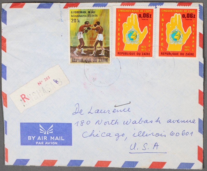 MayfairStamps Congo 1976 Kinshasa Registered to Chicago IL Air Mail Cover aaz_64