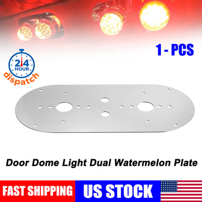 Fit Peterbilt 359/379/389 W900L Above Door Dome Light Dual Watermelon Plate ONLY