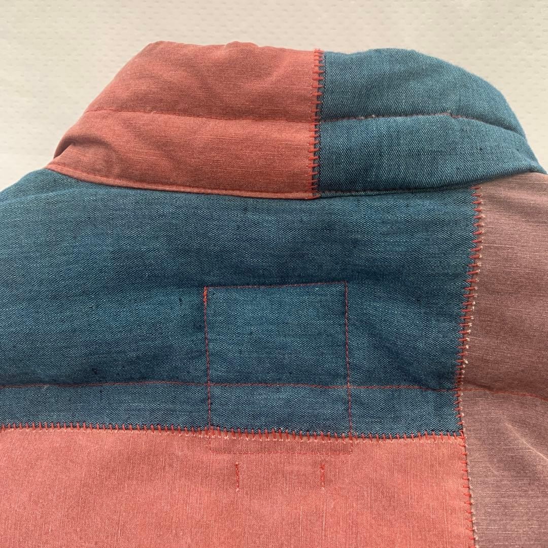 Visvim Patchwork Down Vest Pink/Blue 2014SS Rare … - image 10
