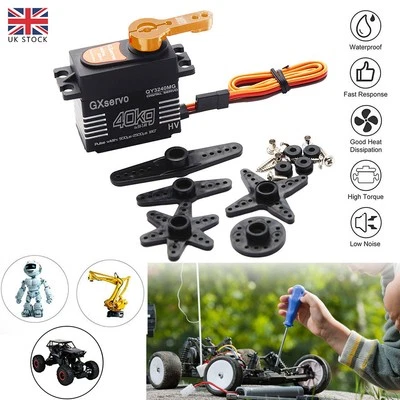Waterproof 40kg Digital Servo Sets Metal Gear for DIY 1/8 1/10 RC Car Robot UK