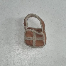 Bratz Doll Clothing Accessory -- Xpress It Meygan Brown Tan Fur Bag Purse