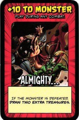ALMIGHTY USAopoly Munchkin Marvel The Game Collectible Card