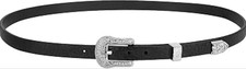 Cowboy Hat Band Leather Western Hatband Adjustable Cowgirl Fedora Belt Black New