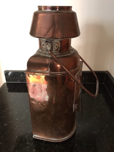 Vintage Large Copper Ship’s Lantern 41cm H (Unbranded) - Picture 4 of 16