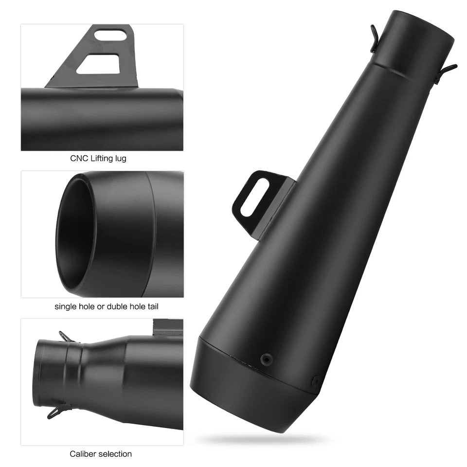 Tubo de escape silenciador universal para motocicleta YZF R6 R1 GSXR 750 CBR 600 Foto 4 de 4