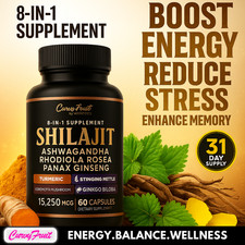 Shilajit 8 in 1 for Women   Energy, Hormonal Balance  Focus   Natural Wellness