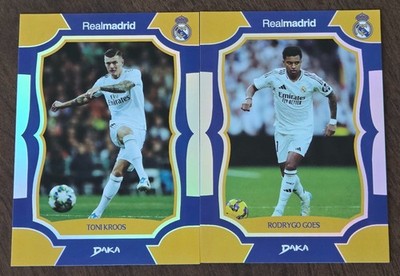(2) Daka 2024- 2025 Top Audience Real Madrid Numbered Lot Rodrygo/149, Kroos/149
