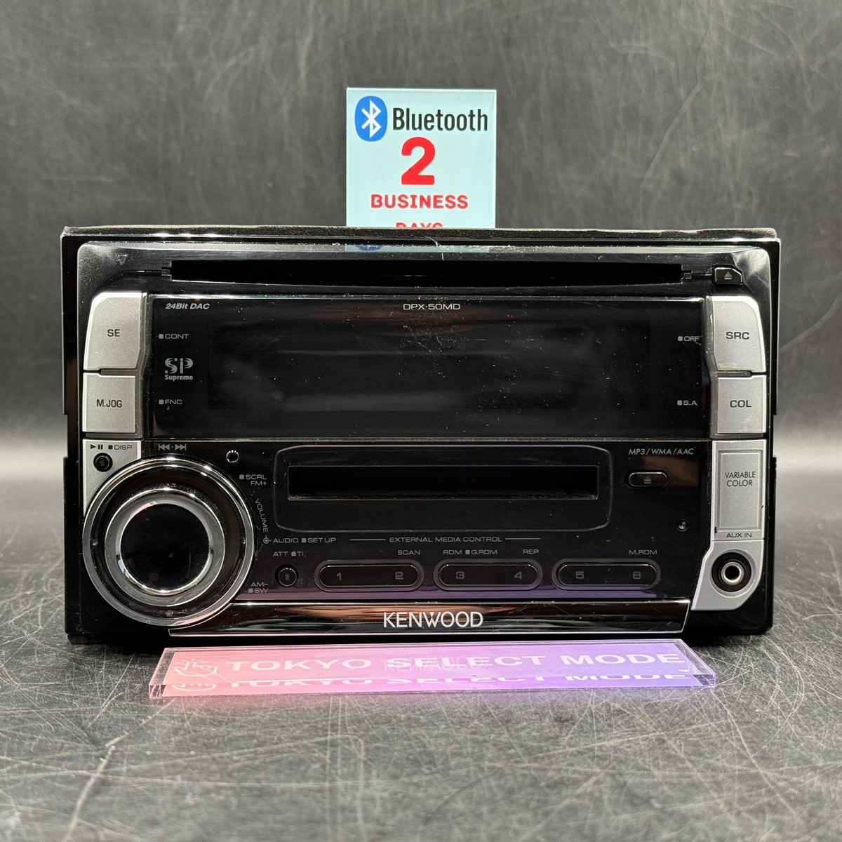 Kenwood DPX-50MD 2DIN CD MD Player Car Stereo Added Bluetooth JDM