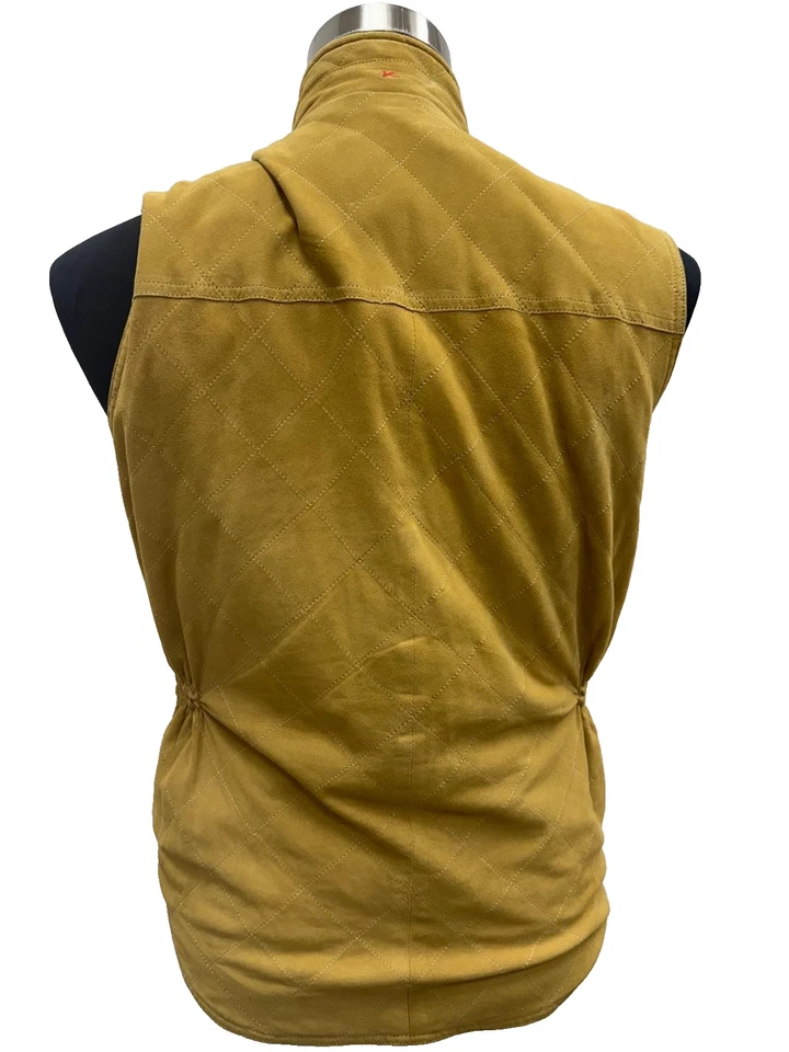 ISAIA Men’s Tan Lambskin Suede Men's Vest M (EU 50) Made in Italy MSRP $1295 - Image 4 of 4