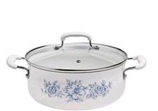 Pioneer Woman ~ AGATHA ~ 5 Quart ~ Dutch Oven w/Lid ~ Aluminum & Ceramic Pan