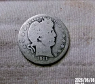 1911 P SILVER BARBER QUARTER