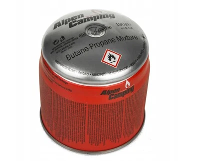 Alpen Camping Propan Butan Gas 190g Gaskartusche 400ml