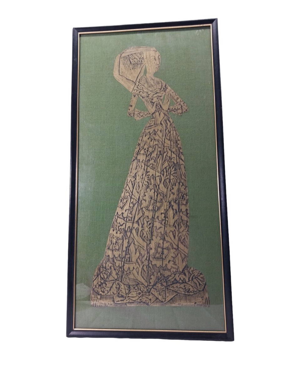 Brass Grave Rubbing MARGARET BERNARD Wife Of Thomas Peyton Framed