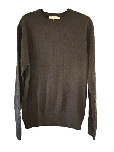 Murray Allan 64% Cashmere 36% Cotton Thick 4 Ply Crewneck Cable