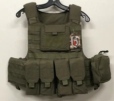 Ranger Green Plate Carrier with Pouches NEW Tactical Assault Gear OSFA