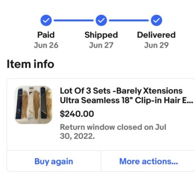 Lot Of 3 Sets -Barely Xtensions Ultra Seamless 18'' Clip-in Hair Extensions Blond