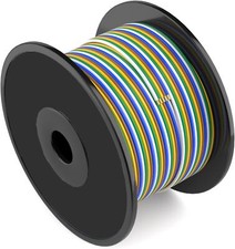 Enough 100Ft Enough 16AWG 5 Way Bonded Trailer RV Camper Towing Boat Wiring Harn