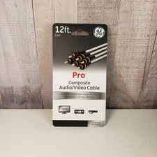 GE PRO Composite Audio/Video Cable - 12FT 3.6m