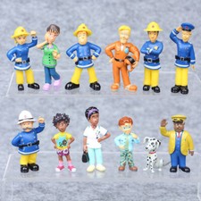 12 x Fireman Sam Action Figures TV Cartoon Doll Set Kids Baby Boy Girl Toy Gifts
