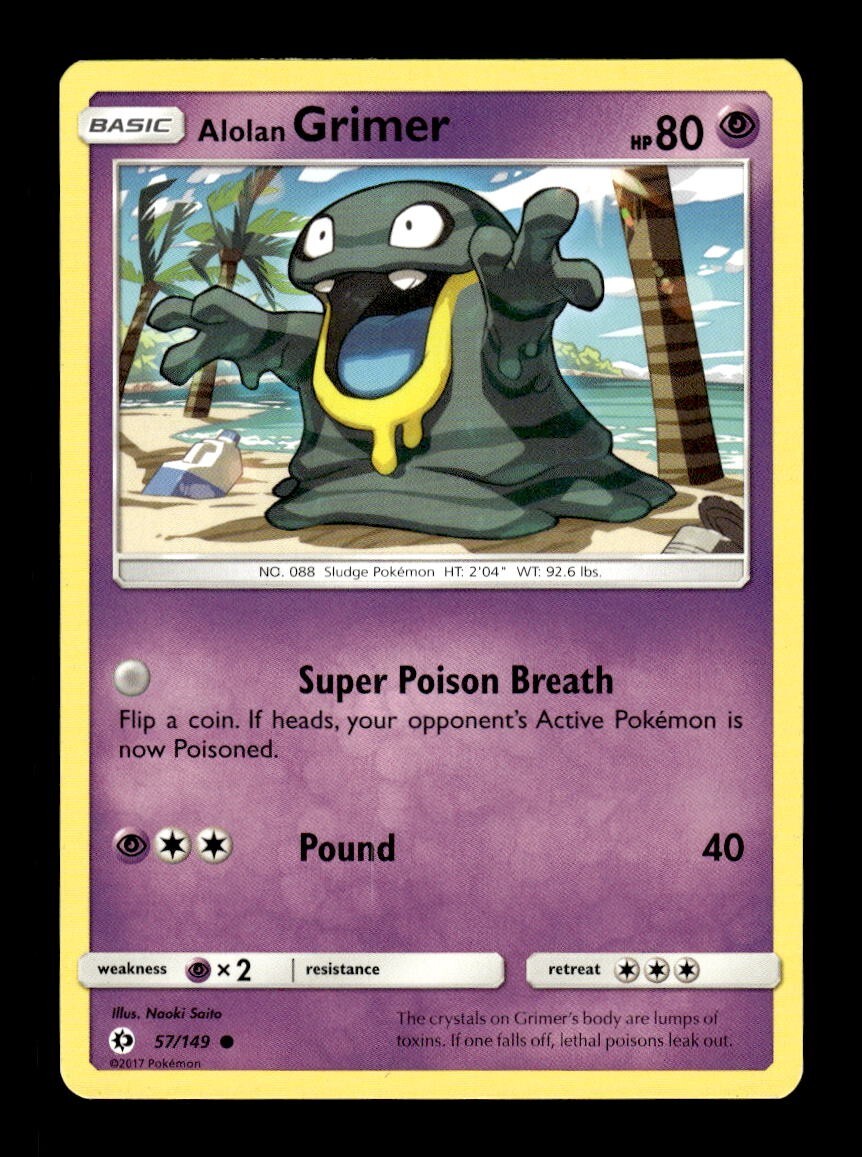 Pokemon Sun & Moon Alolan Grimer 57/149