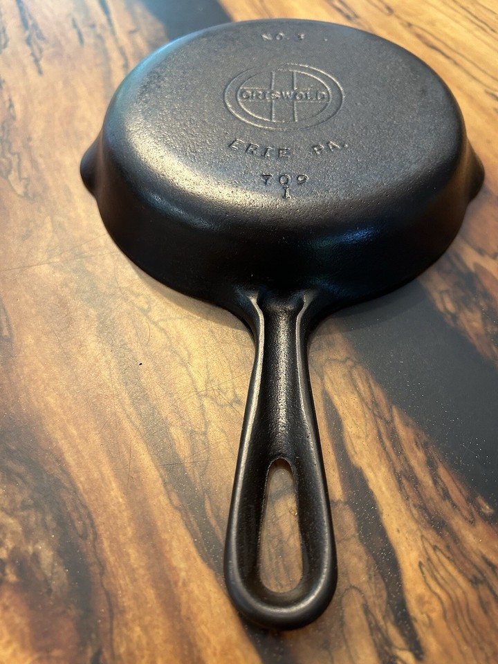 Griswold Cast Iron Skillet No. 3, Small Block Logo, Erie, PA., 709 I eBay