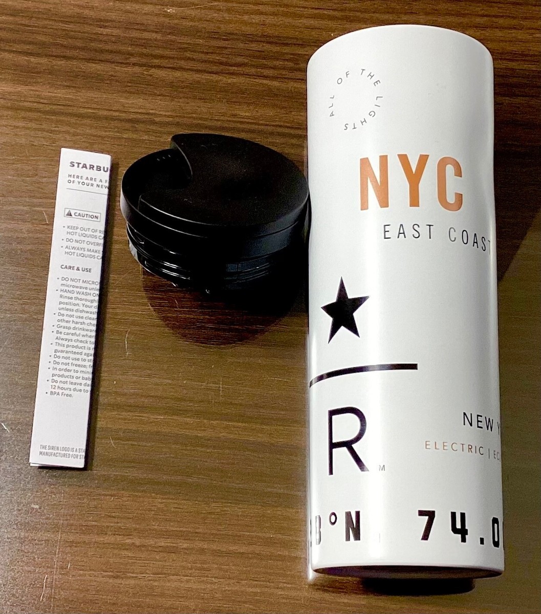 STARBUCKS RESERVE NEW YORK CITY 16 OZ STAINLESS STEEL COFFEE
